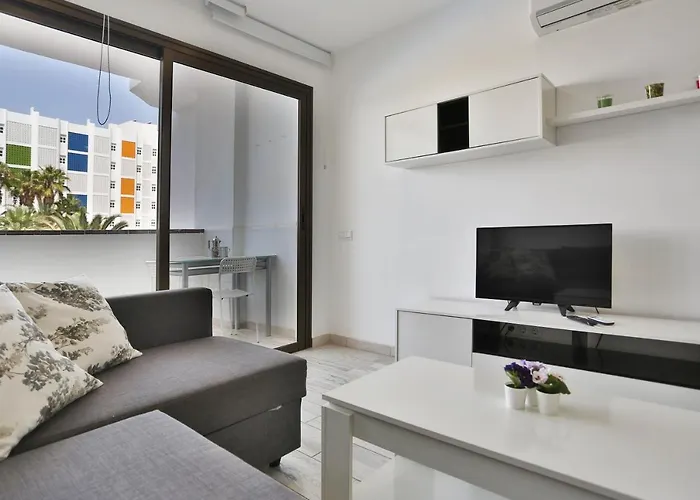 Apartmán Agaete Parque: Vista Piscina Playa del Inglés